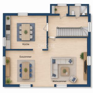 Grundriss EG mit kleineren Abweichungen