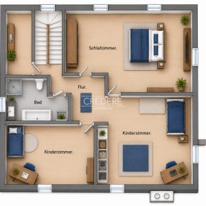Grundriss DG mit kl. Abweichungen zur Realität