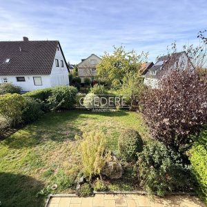 Gartenansicht vom Balkon