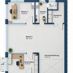 Grundriss Halle